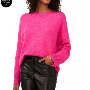 Vince Camuto Women's Cozy Crewneck Long-Sleeve Extend-Shoulder Sweater